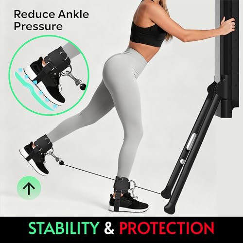 Ankle Straps for Home Gym Cable Machine - Padded Adjustable Fitness Accessories