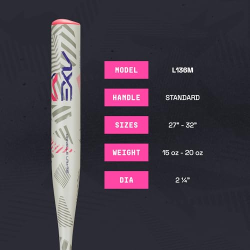 Axe Danielle Lawrie Youth Fastpitch Softball Bat 28-inch -12 Alloy Pink Purple | ASA USSSA Approved