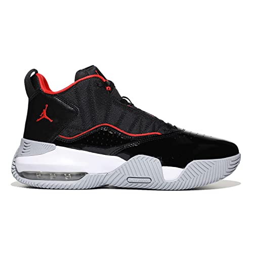 Nike Air Jordan Stay Loyal Kids Basketball Shoes - Black/Red/White/Wolf Grey 7 Big Kid