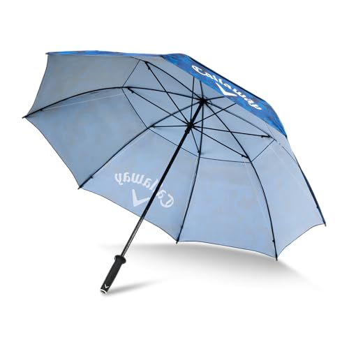 Callaway Golf Shield Umbrella Navy Red 64-Inch Windproof Rain Canopy