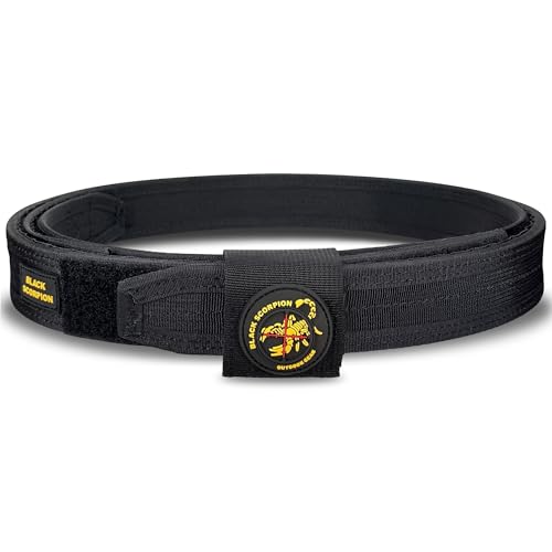Heavy-Duty Competition Gun Belt for Shooting Sports - Black, Large