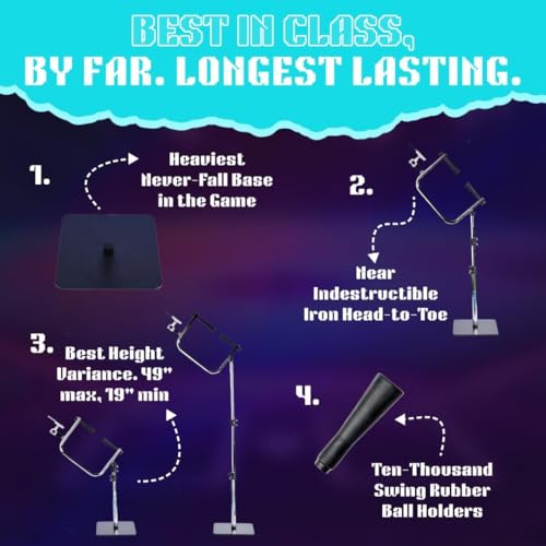 AI-Powered Baseball & Softball Batting Swing Trainer with Adjustable Tee