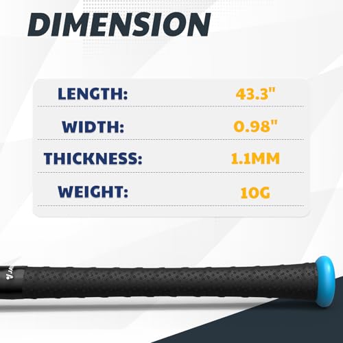 Black Embossed Bat Grip Tape 2-Pack - Non-Slip PU Baseball & Softball Handle Wraps