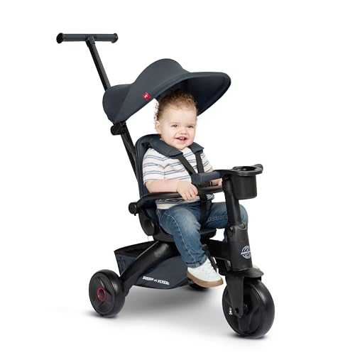 Radio Flyer Coast Folding Toddler Stroller Trike for Kids 6 Months to 3 Years