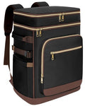 Leak Proof Insulated Backpack Cooler 48 Cans Waterproof Black