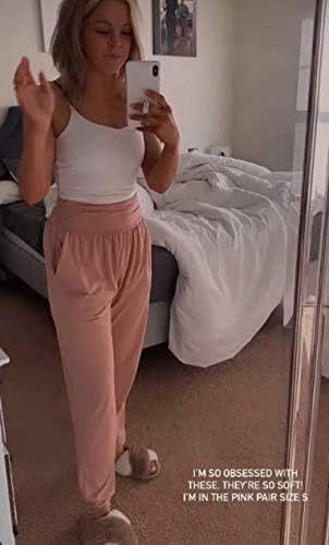 UEU Women's Cozy Yoga Joggers - Comfy Loose Workout Sweatpants with Pockets | Perfect for Lounging