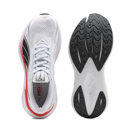 Men's Maxima Pro Lace-Up Sneakers - White Ultra Red & Black Silver Variation