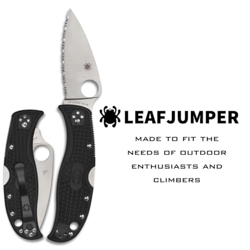 Spyderco LeafJumper Folding Pocket Knife with VG-10 Steel, Ergonomic Design