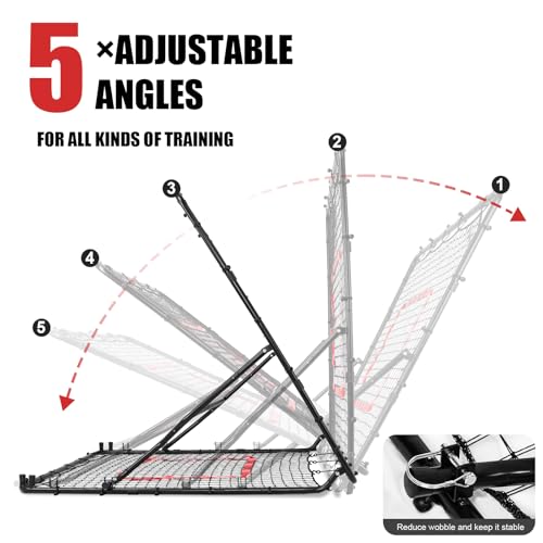 Black Pro Baseball & Softball Rebounder Net - Multi-Sport Pitch Back Training Aid