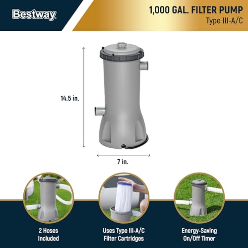 Bestway Steel Pro MAX 15' x 42" Above Ground Pool Set with Pump and Cover