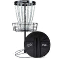 Portable Disc Golf Basket with 24 Chains and Transit Bag - Heavy Duty, PDGA Approved