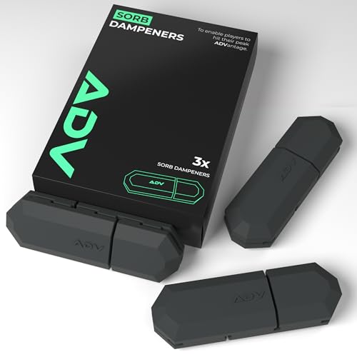 ADV Tennis Dampener with Custom Feel Midnight / Sorb 3 Pack - Racket Shock Absorbers