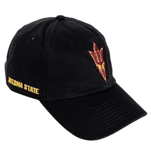 Arizona State University Cactus Embroidered Baseball Hat - Black