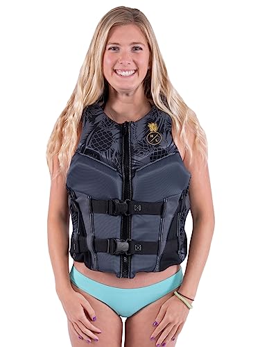 HyperLite Women's Elite Life Jacket Black Medium Coast Guard Approved Water Sports USCG