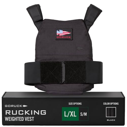 Weighted Rucking Vest for Men and Women - Adjustable, 14-20 lbs L/XL