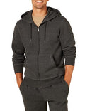 Men's Full-Zip Fleece Hoodie Sweatshirt - Medium Charcoal Heather