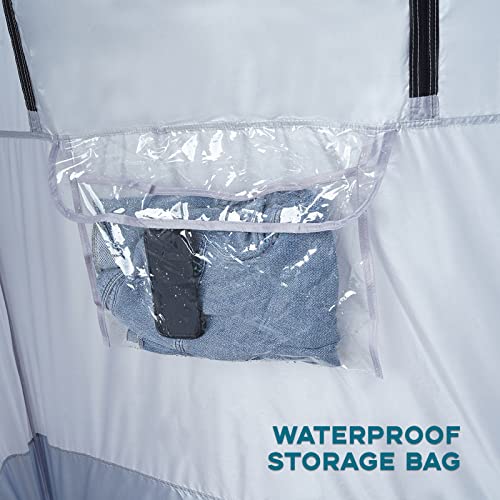 Unp Gray Portable Shower Tent Privacy Shelter for Camping, Hiking, Picnic - 1 Room