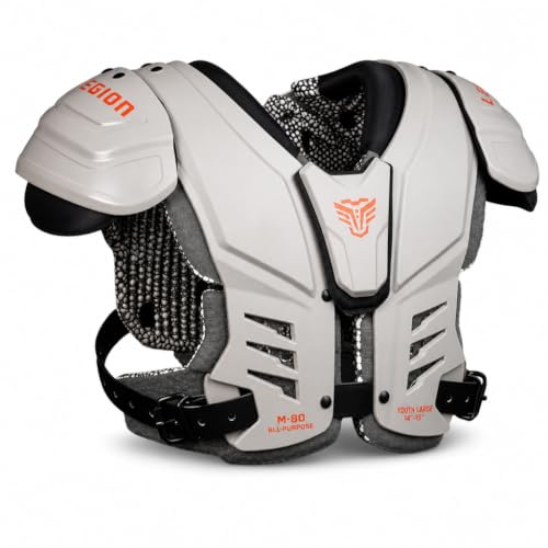 Legion Youth Football Shoulder Pads XL - Lightweight Impact Protection & Ventilation