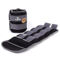 Ankle Weights for Women Men 7.5 lb Pair Grey - Resistance & Physical Therapy