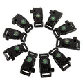 Emergency Whistle Buckle with Compass Fire Starter & Flint for Camping Survival