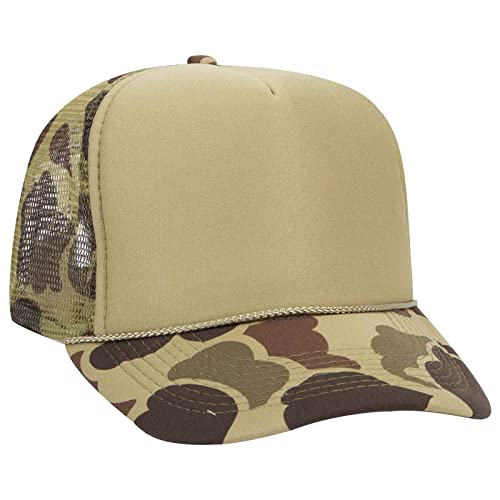 OTTO Wholesale 12-Pack Camouflage Mesh Back Trucker Hats - High Crown Adult Caps