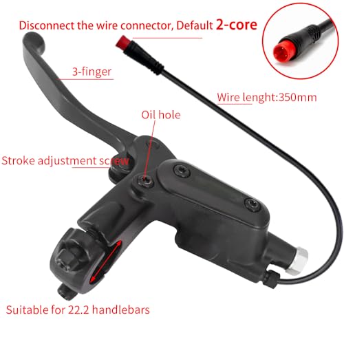 MT200 180mm Hydraulic Disc Brake Set for E-Bikes - Meteorolite