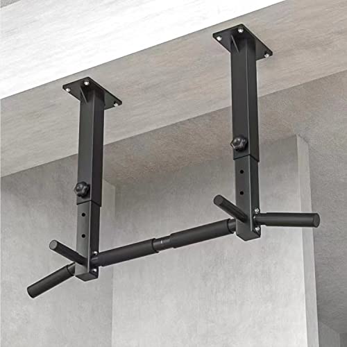 Ceiling Mounted Pull Up Bar for Joist Mounting - Heavy Duty Steel Fitness Equipment