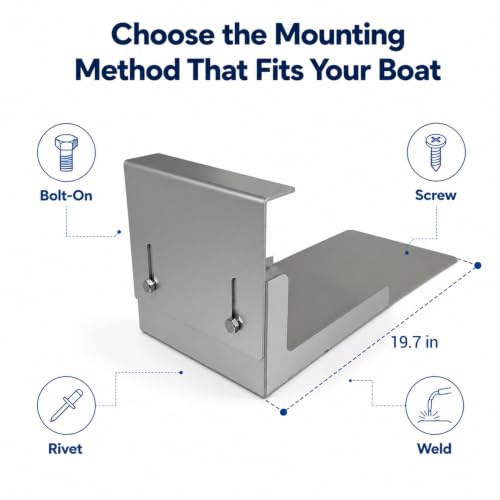 Adjustable Marine Aluminum Trolling Motor Mount for Jon Boats