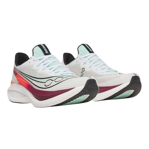 Saucony Endorphin Pro 5 Running Sneakers - White Crimson, Size 11