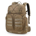 40L Military Tactical Backpack Khaki, Molle Assault Pack for Outdoor Use
