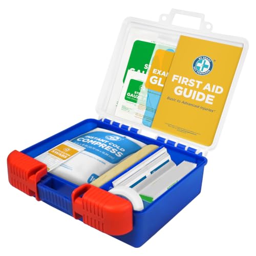 First Aid Kit 110 Pieces - Home, Car, Travel, Family, Compact Case