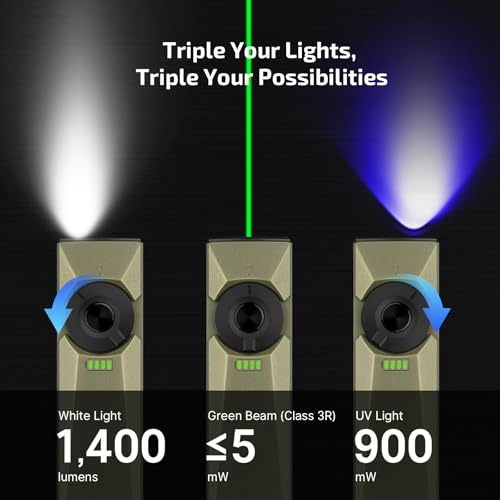 OLIGHT Arkfeld Ultra Rechargeable Flat Flashlight Olive Green CW 5700K~6700K
