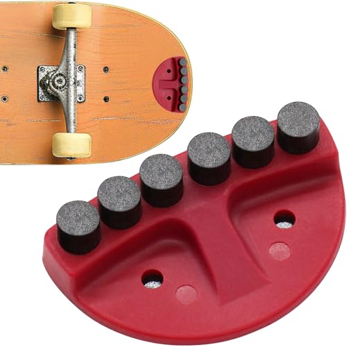 Skateboard Spark Plate with Foot Pressure Slider - Friction Spark Tool