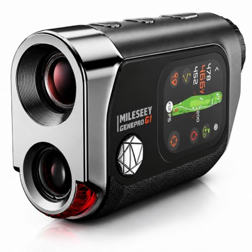 MiLESEEY G1 Touchscreen & GPS Golf Rangefinder - Black, 43,000+ Courses