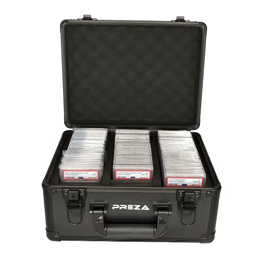 PREZA Black Graded Card Storage Box for PSA, BGS, SGC, GMA Trading Cards