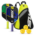 Selkirk Sport SLK Neo Graphite Pickleball Paddle Set with 2 Paddles, Balls & Sling Bag - Green & Purple