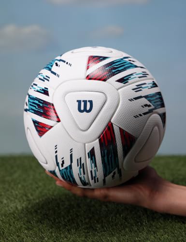 Wilson NCAA Veza Match Soccer Ball Size 5 White Blue Purple Durable Control