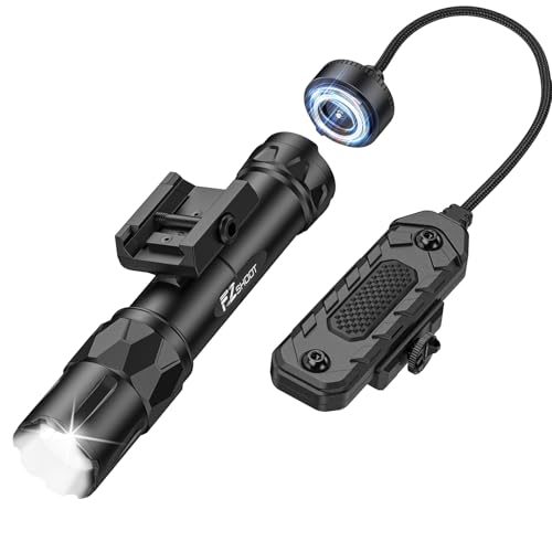 EZshoot 2500 Lumens Rifle Flashlight with Magnetic Remote Switch - Light Variation