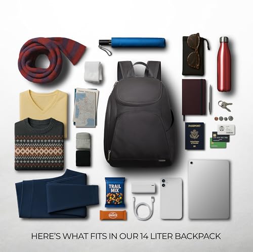 Black Travelon Anti-Theft Classic Backpack - RFID & Slash-Resistant Security