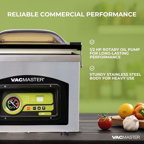 VacMaster VP230 Chamber Food Vacuum Sealer - Commercial & Home Use, 12" x 15" Bags