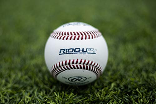 White Youth Baseballs in Bucket – Practice Balls for High School & College, 30 Pack