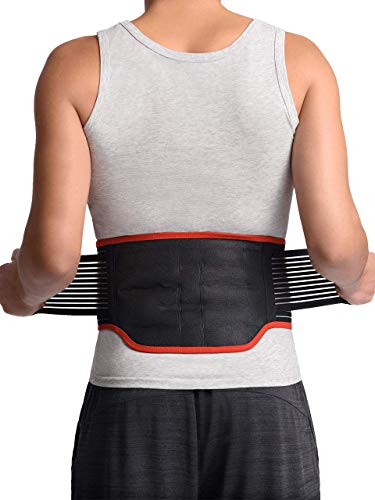 MAXAR Bio-Magnetic Back Brace LG (Naval 36-40in) - Lumbar Support for Lower Back Pain