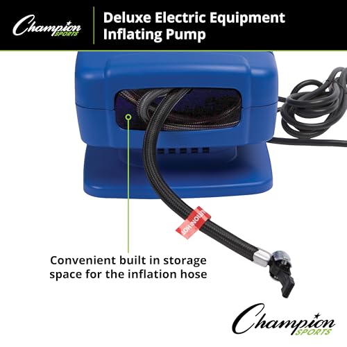 Electric Ball Inflator Pump 1/4 HP 125 PSI Quiet Sports Ball Pump for Gym & Recreation