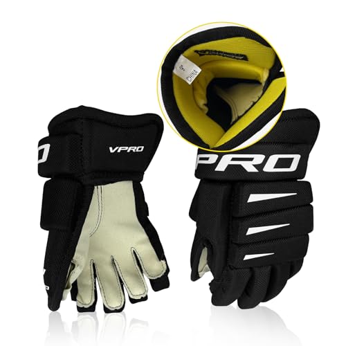 VPRO 14-Inch Adult Youth Ice Hockey Gloves Lightweight Breathable Protective Gear