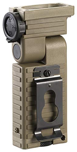 Military Tactical Flashlight with Helmet Mount, 55 Lumens, Weather-Resistant