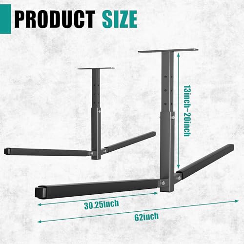 EVERHANGER 62-Inch Adjustable Ceiling Kayak Storage Rack for Garage - Supports 2 Kayaks