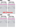 Mini Euro Card Sleeves 45x68mm Pack of 4 - 440 Clear Card Protectors