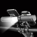 Redcomets 2400 Lumens Bicycle Front Light with USB Rechargeable Power Bank & Phone Mount