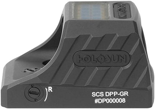 Holosun SCS-320-GR Solar-Charging Reflex Sight - Multi-Reticle 32MOA Green Circle & 2MOA Dot for Sig P320 (Black/FDE)