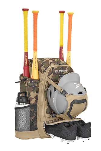 Easton Walk-Off Ethos Baseball Softball Equipment Backpack Tan Army Camo